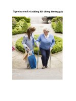 Tài liệu Người cao tuổi và những hội chứng thường gặp docx