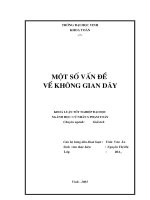 Một số vấn đề về không gian dãy 