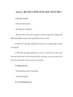 Tài liệu Tập đọc - QUANG CẢNH LÀNG MẠC NGÀY MÙA doc