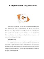 Tài liệu Công thức thành công của Foodex ppt
