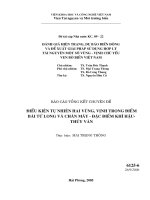 Điều kiện tự nhiên hai vũng vịnh trọng điểm bái tử long và chân mây (đặc điểm 