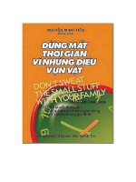 Đừng mất thời gian vì những điều vụn vặt