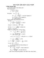 Bài tập lớn kết cấu thép 1 