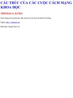 CẤU TRÚC CỦA CÁC CUỘC CÁCH MẠNG KHOA HỌC (THOMAS S. KUHN)