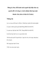 Tài liệu Đăng ký thay đổi danh sách người đại diện theo ủy quyền đối với công ty trách nhiệm hữu hạn một thành viên (chủ sở hữu là tổ chức) ppt