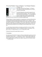 Tài liệu Tối ưu hoá Windows Vista và Windows 7 với Ultimate Windows Tweaker 2.0 docx