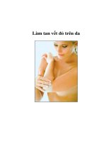 Tài liệu Làm tan vết đỏ trên da pptx