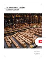 Tài liệu ADC PROFESSIONAL SERVICES ADC Material Services for Network Deployments doc