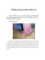 Tài liệu Những vùng da quên chăm sóc ppt