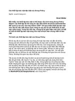 Tài liệu Các thiết lập bảo mật đặc biệt của Group Policy docx