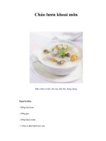 Tài liệu Cháo lươn khoai môn pptx