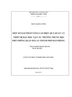 Một số giải pháp nâng cao hiệu quả quản lý thiết bị dạy học tại các trường trung học phổ thông quận hải an thành phố hải phòng luận văn thạc sĩ khoa học giáo dục 