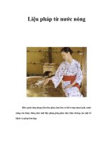 Tài liệu Liệu pháp từ nước nóng docx