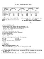 Bài soạn KIỂM TRA HKI MÔN SỬ 6