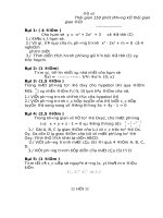 Bài soạn Đề thi thử ĐH Toán số 7