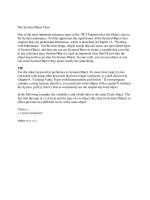 Tài liệu The System.Object Class ppt