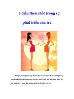 Tài liệu 5 điều then chốt trong sự phát triển của trẻ pdf