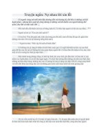 Truyện ngắn: Nợ nhau lời xin lỗi