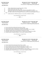 Bài soạn Khảo Sát Chất Lượng Học Sinh