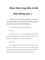 Tài liệu Dược thảo trong điều trị đái tháo đường type 2 ppt