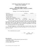 Tài liệu BM.YT.02. - Đơn đề nghị gia hạn chứng chỉ hành nghề y dược tư nhân doc