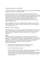 Tài liệu Creating Web Applications with ASP.NET doc