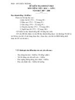 Tài liệu Đề thi hoc ki