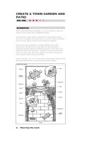 Create a town garden and patio 