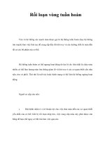 Tài liệu Rối loạn vòng tuần hoàn pptx