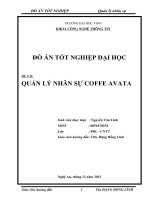 Quản lý nhân sự coffe avatar đồ án tốt nghiệp đại học 