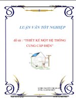 Tài liệu luận văn tốt nghiệp - đề tài cung cấp điện cho nhà máy nhựa ppt