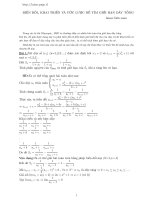 Tài liệu Biến đổi khai triển ước lượng tìm giới hạn docx