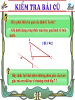 Bài soạn Tiet40-HH8-TC duong Phan giac trong tam giac