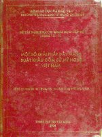 Một số giải pháp đẩy mạnh xuất khẩu gốm sứ mỹ nghệ việt nam đề tài nghiên cứu khoa học cấp bộ 