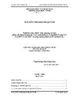 Nghiên cứu chiết   trắc quang sự tạo phức đa ligan trong hệ 1 (2 pyridylazo) 2 naphthol (PAN 2) Co(III) CCl3COO và ứng dụng phân tích vitamin b12 