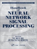 Tài liệu Handbook of Neural Network Signal Processing P1 ppt
