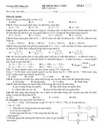 Tài liệu ĐỀ KIỂM TRA 1 TIẾT MÔN : VẬT LÝ 11 docx