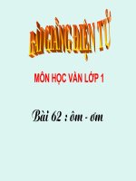 Bài soạn HV _ ÔM - ƠM