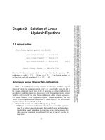 Tài liệu Solution of Linear Algebraic Equations part 1 docx
