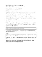 Tài liệu Nhúng FCK editor vào ứng dụng ASP pptx