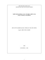 Thiết kế cung cấp điện chiếu sáng cho cầu bính   hải phòng 