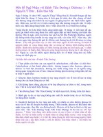 Tài liệu Một Số Ngộ Nhận với Bệnh Tiểu Ðường docx
