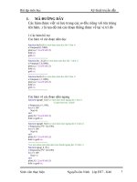 Tài liệu Bài tập môn học kỹ thuật truyền dẫn pdf