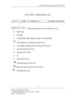Tài liệu CÁC CHỨC NĂNG BÁO CÁO doc