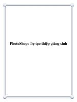 Tài liệu PhotoShop: Tự tạo thiệp giáng sinh docx
