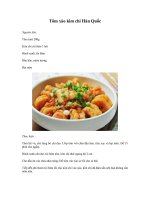 Gián án Tôm xào kim chi Hàn Quốc