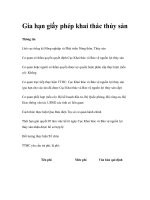 Tài liệu Gia hạn giấy phép khai thác thủy sản doc