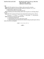 Bài giảng Thi học kì II hóa 9