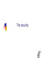 Tài liệu Introduction for the security : Networks and exchanges of data Computer security The risks ppt