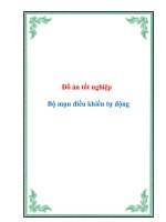 Tài liệu Đồ án tốt nghiệp Bộ mụn điều khiển tự động pptx